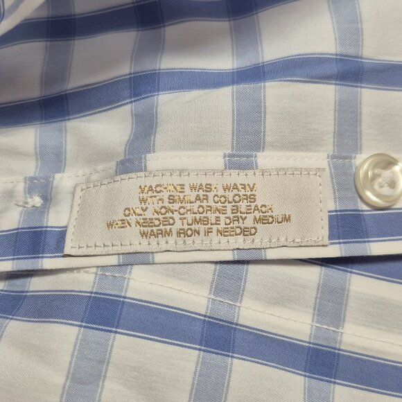 Roundtree & Yorke Gold Label Men's Shirt Size S Plaid Short Sleeve Slim Fit 56 - Picture 10 of 10